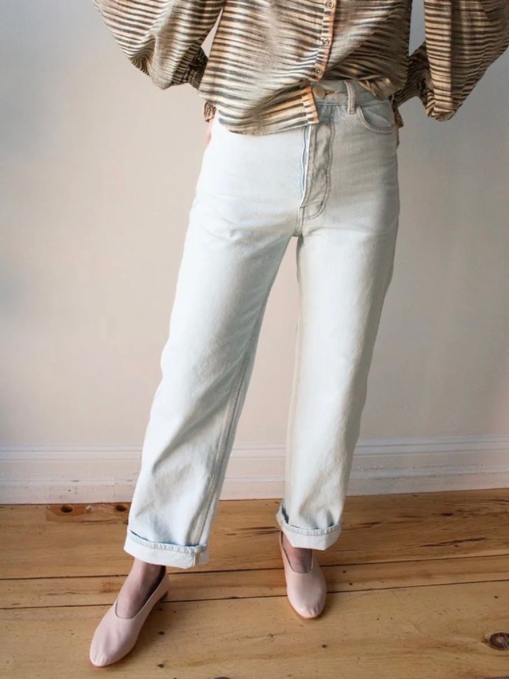Jesse Kamm 225’s pale blue Japanese denim